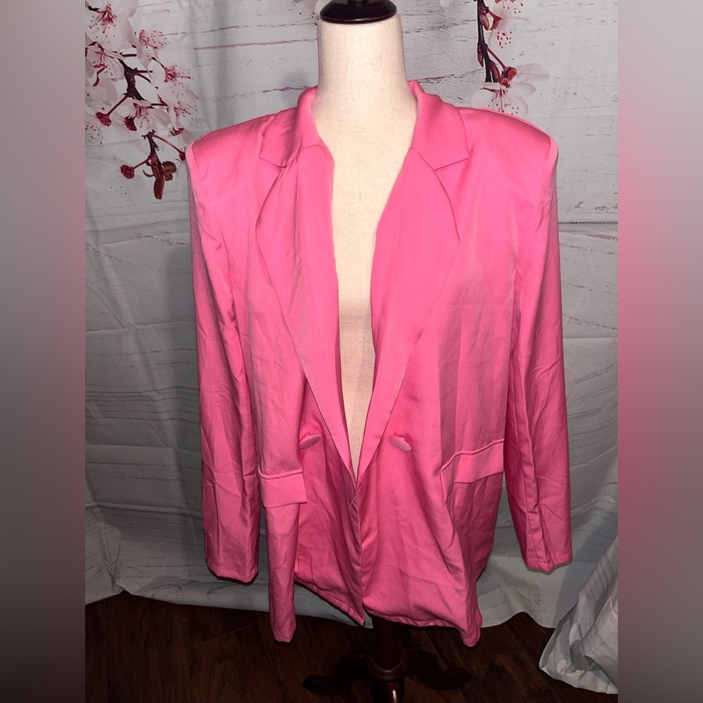 Pink blazer jacket